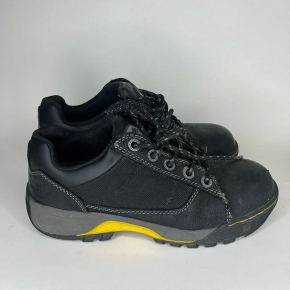 Dr. Martens Industrial 11194 Black Leather Work Shoes Men’s 14 Slip Resistant Dr Doc Martens Hampshire Black Slip Resistant Work Shoes  main image 2